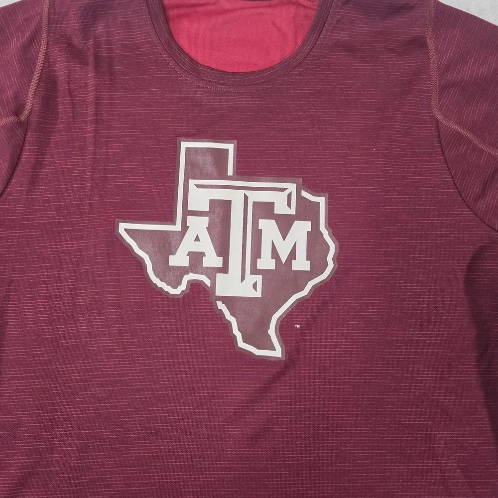 Adidas Texas AM Aggies Shirt Mens XL Maroon Climalite Football Team Issued